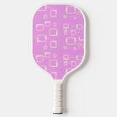 Rosa Geometrisch Pickleball Schläger (Rückseite)