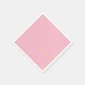 Rosa Geometrisch Serviette (Ecke)