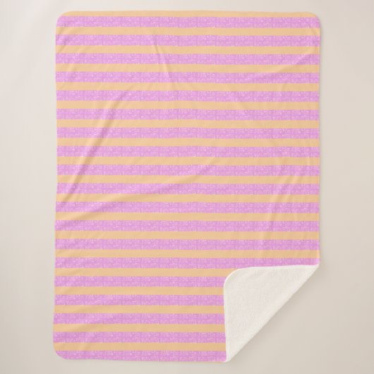 Rosa Geometrisch Sherpadecke (Vorderseite)