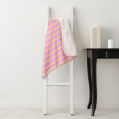 Rosa Geometrisch Sherpadecke (Beispiel)