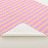 Rosa Geometrisch Sherpadecke (3/4)
