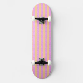 Rosa Geometrisch  Skateboard