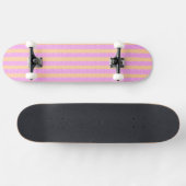 Rosa Geometrisch Skateboard (Horizontal)