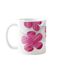 Rosa geometrische Blumenvase
