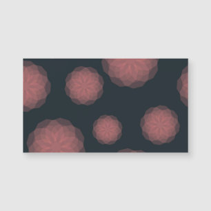 Rosa, geometrische, coole, trendige Blume Magnetkarte