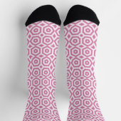 rosa geometrische Muster Deko Socken (Oben)