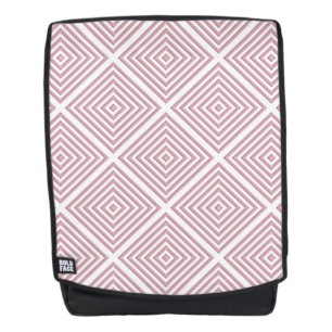 Rosa geometrische Quadrate Rucksack