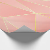 rosa Geometrisches Design Geschenkpapier (Ecke)