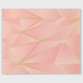 rosa Geometrisches Design Geschenkpapier (Flach)