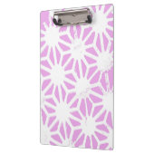 rosa geometrisches Muster Klemmbrett (Links)