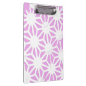rosa geometrisches Muster Klemmbrett (Rechts)