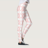 Rosa geometrisches Muster Leggings (Rechts)