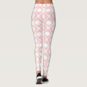 Rosa geometrisches Muster Leggings (Rückseite)
