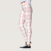 Rosa geometrisches Muster Leggings (Links)