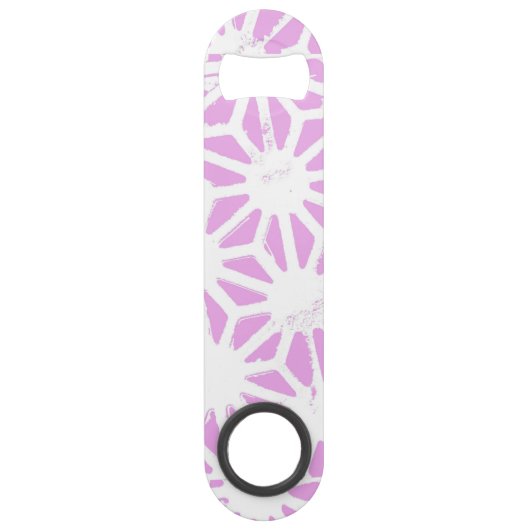 rosa geometrisches Muster Speed Flaschenöffner (Vorderseite)