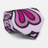 rosa geometrisches Nahtloses Muster Krawatte (Gerollt)