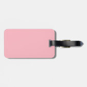 Rosa Gepäckmarke mit dem Aufdruck "Mine" Gepäckanhänger (Rückseite horizontal)