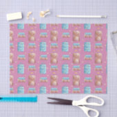 rosa Gepäckstück (Design 78 Pink Serie) Seidenpapier (Handwerk)