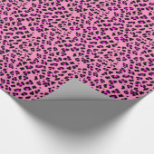 Rosa Gepard-Druck-Packpapier Geschenkpapier (Ecke)