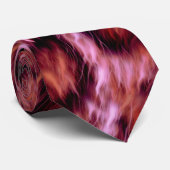 rosa Gepardenprint Krawatte (Gerollt)