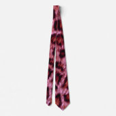 rosa Gepardenprint Krawatte (Rückseite)