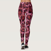 rosa Gepardenprint Leggings (Rückseite)