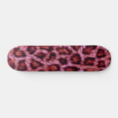rosa Gepardenprint Skateboard (Horizontal)