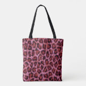 rosa Gepardenprint Tasche (Rückseite)