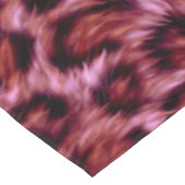 rosa Gepardenprint Tischdecke (Schrägansicht)