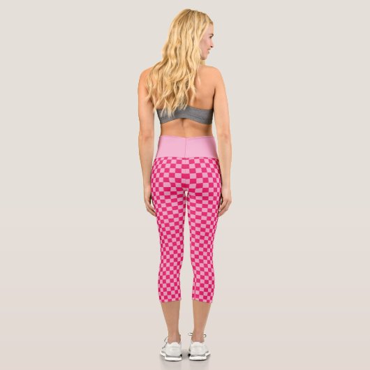rosa geprüft capri leggings (Rückseite)