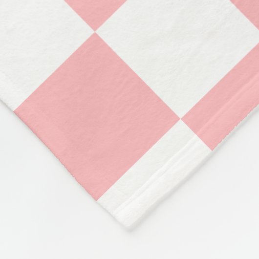 rosa geprüft fleecedecke (Ecke)