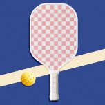 rosa geprüft pickleball schläger<br><div class="desc">Pink Checkered Pickleball Paddle</div>