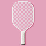 rosa geprüft pickleball schläger<br><div class="desc">Pink Checkered Pickleball Paddle</div>