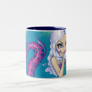 "Rosa gepunktete Meerjungfrau-" Tasse