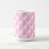 Rosa gequiltes Diamantmuster Kaffeetasse (Mittel)