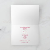 Rosa gequiltete CrissCross, Einladungskarten für H (Innenseite)