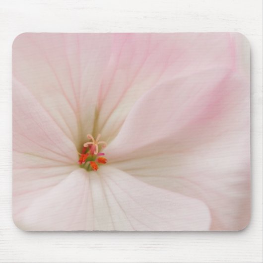 Rosa Geranie Mousepad (Vorne)
