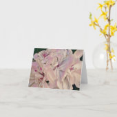 Rosa Geranien aus Gertie's Garden Art Note Card Karte (Gelbe Blume)