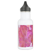 Rosa Geranium-Blätter Edelstahlflasche (Links)