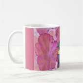 Rosa Geranium-Blätter Kaffeetasse (Links)