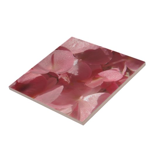 Rosa Geranium: fast massiv, hellrosa Fliese (Seite)