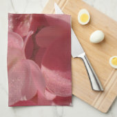 Rosa Geranium: fast massiv, hellrosa Geschirrtuch (Viertel Falte)