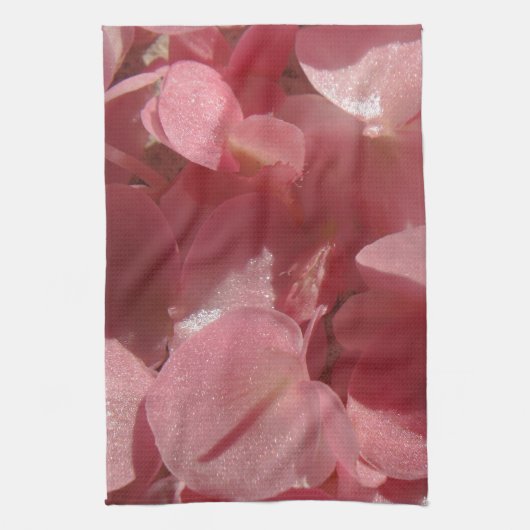 Rosa Geranium: fast massiv, hellrosa Geschirrtuch (Vertikal)