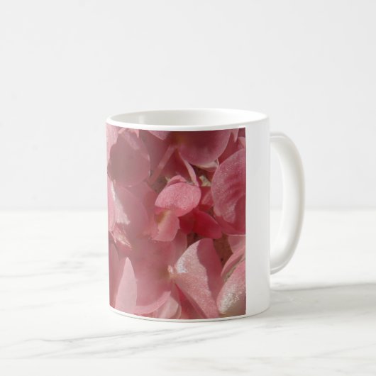 Rosa Geranium: fast massiv, hellrosa Kaffeetasse (VorderseiteRechts)