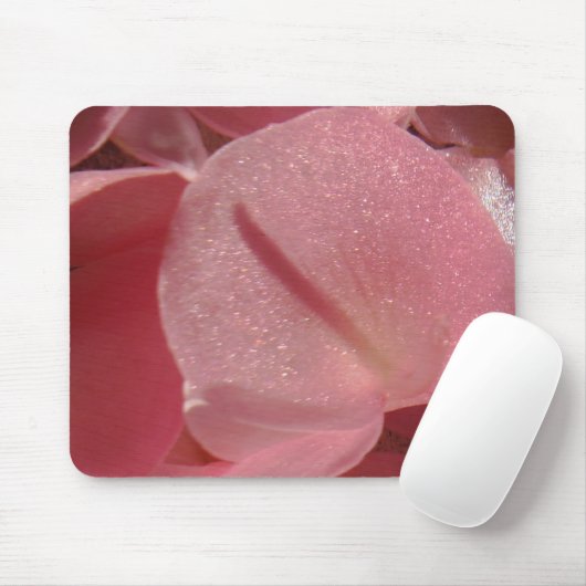 Rosa Geranium: fast massiv, hellrosa Mousepad (Mit Mouse)