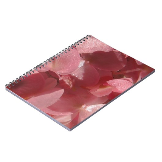 Rosa Geranium: fast massiv, hellrosa Notizblock (Linke Seite)