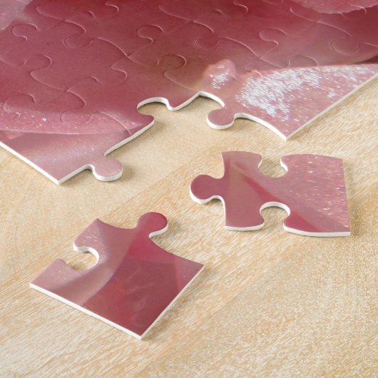 Rosa Geranium: fast massiv, hellrosa Puzzle (Seite)