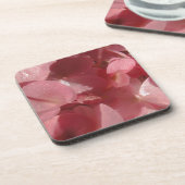 Rosa Geranium: fast massiv, hellrosa Untersetzer (Linke Seite)