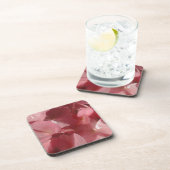 Rosa Geranium: fast massiv, hellrosa Untersetzer (Rechte Seite)