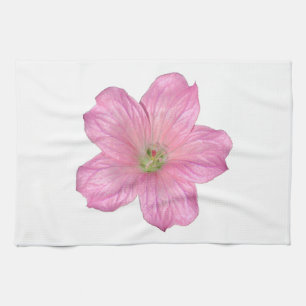 Rosa Geranium Geschirrtuch